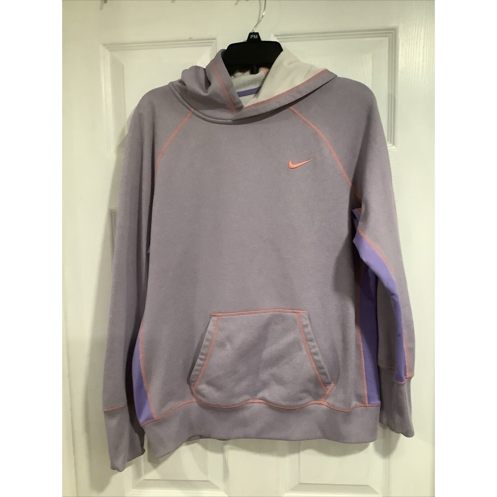 Nike Therma-Fit Women's Pullover Hoodie Sweatshirt Light Purple XL